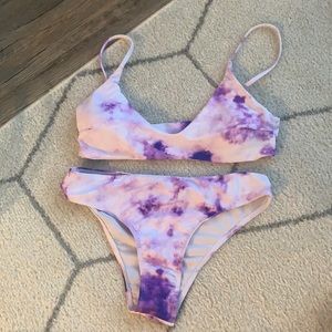 Tie dye swim suit!